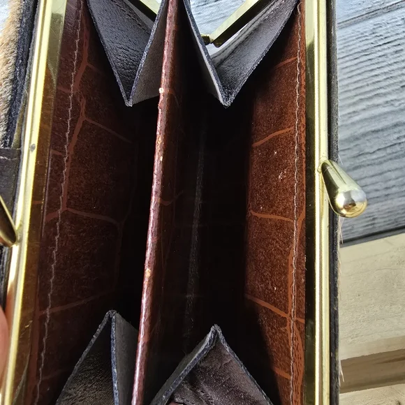 Vintage Bi Fold Fur Wallet Genuine Springbok Small - Picture 7 of 9